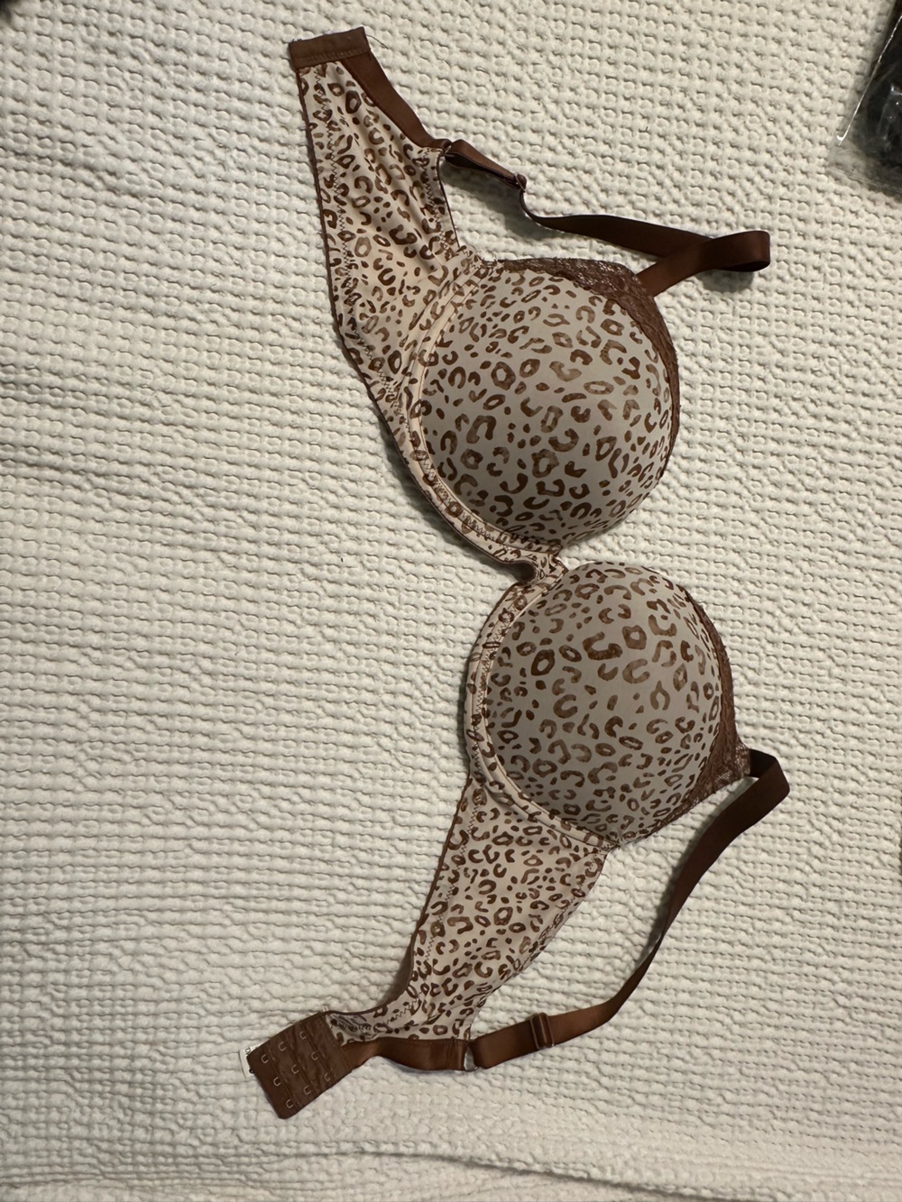 Leopard Print Underwire Bra in Brown 40C